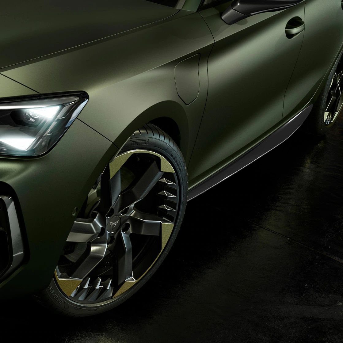 Jante Sulfur de liga leve de 19 polegadas incluída na nova edição do cupra leon tribe edition