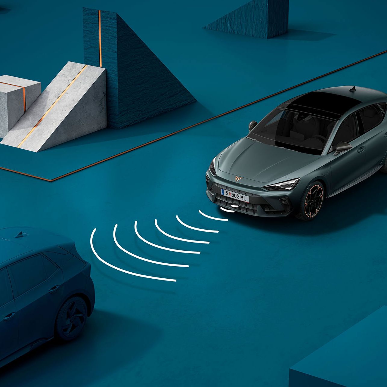 como utilizar o novo cupra leon e o sistema de controlo de velocidade de cruzeiro adaptativo, demonstração visual do ACC