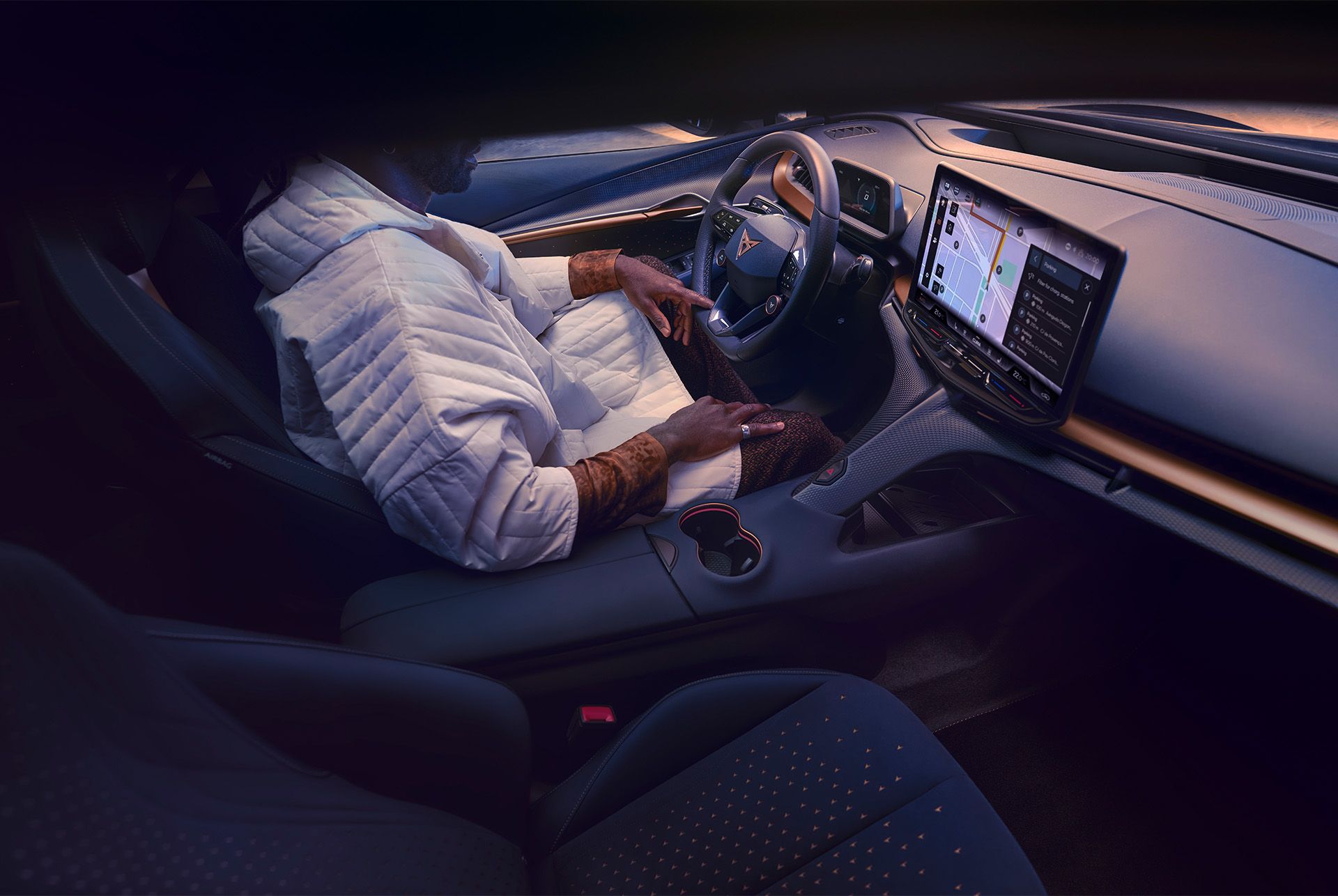 Ansicht der MyCUPRA App am Smartphone
