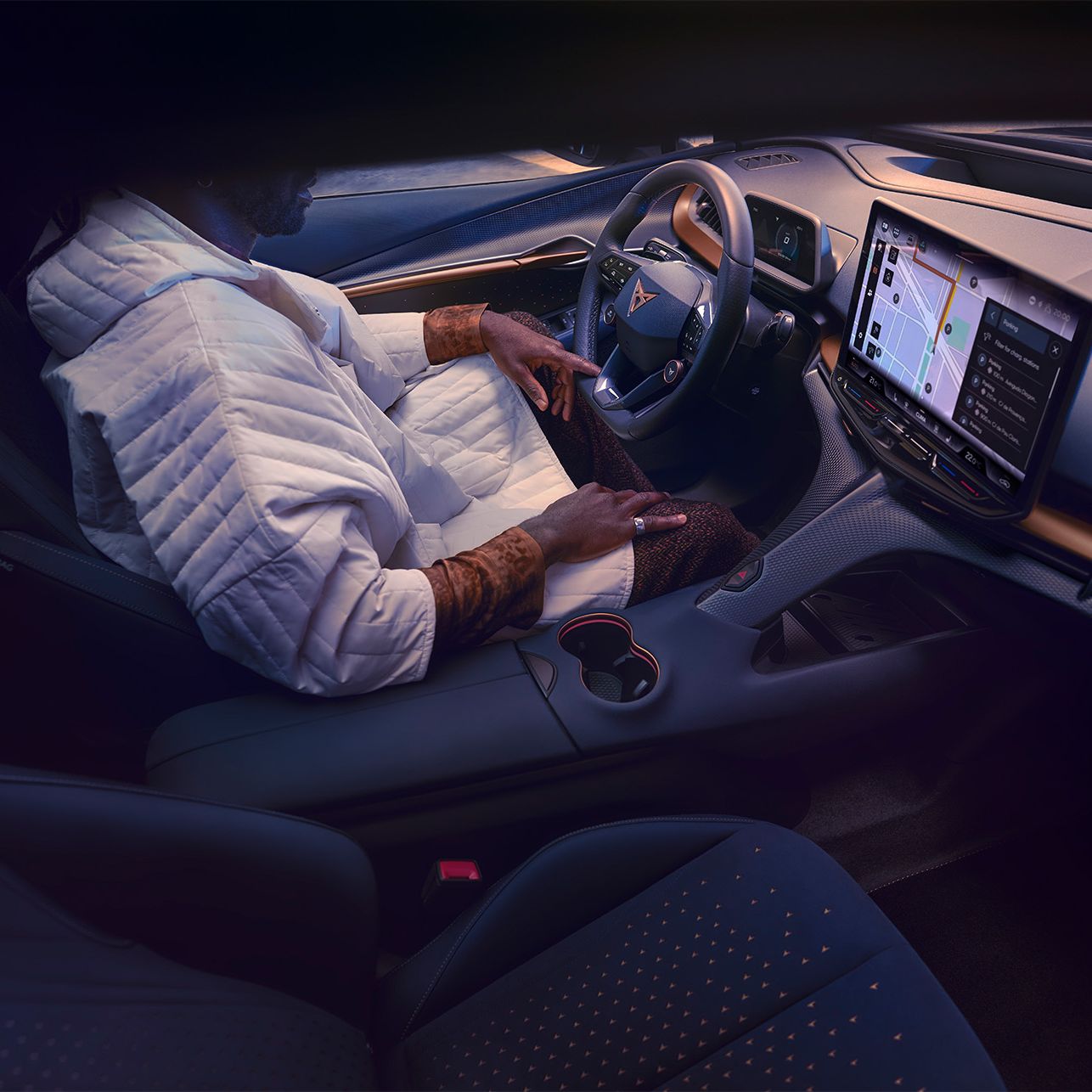 Ansicht der MyCUPRA App am Smartphone