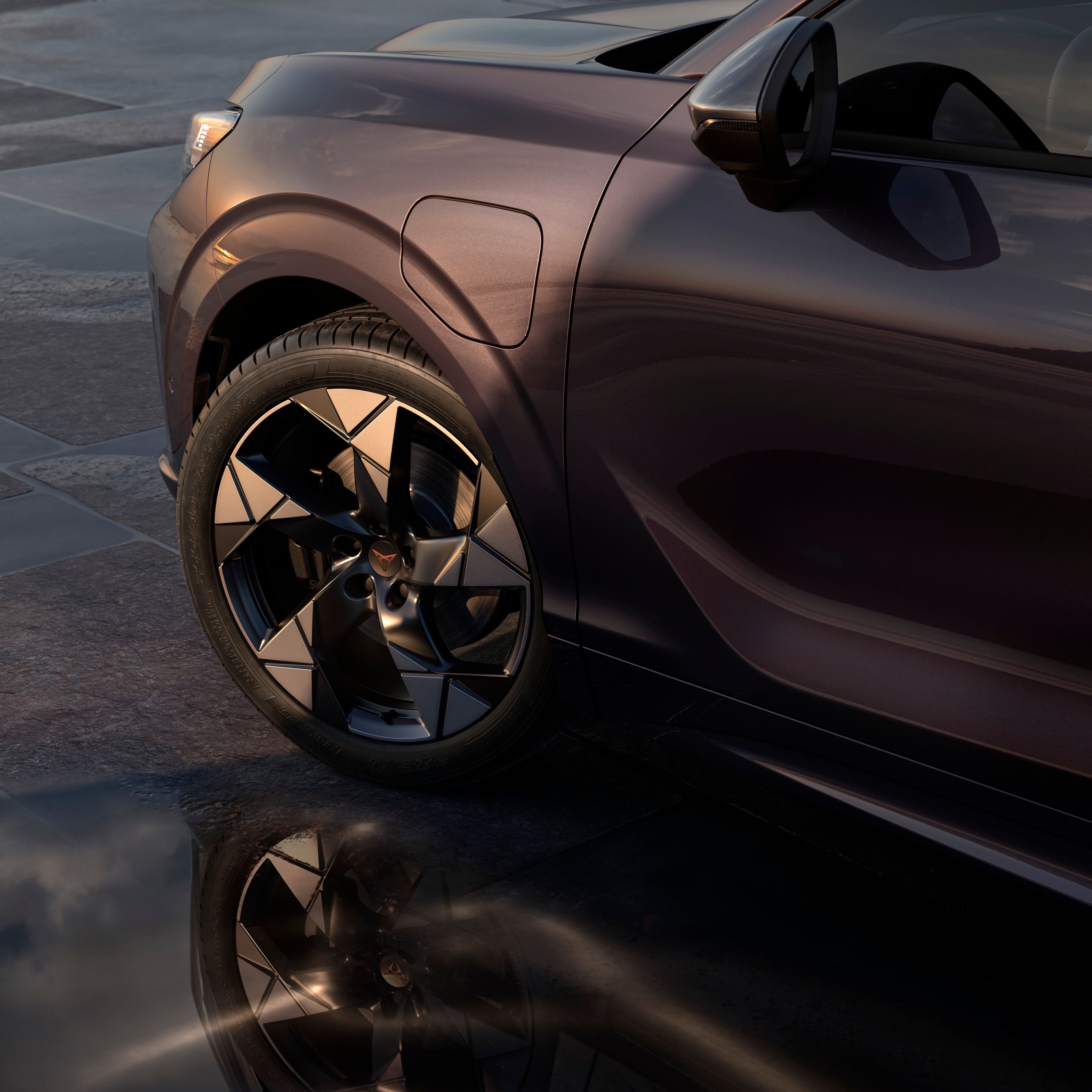 Jantes de liga leve 20" Gravity em preto com detalhes em cobre do CUPRA Terramar