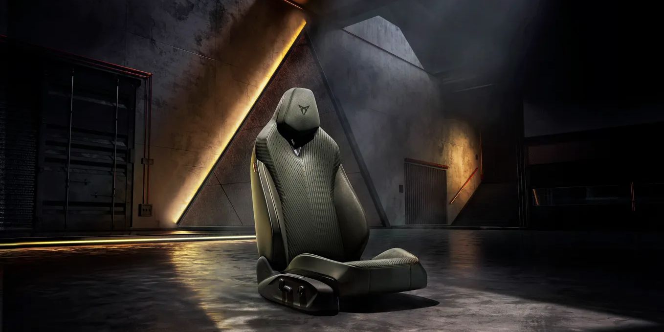 Vista interior dos estofos Tribe e os detalhes do design dos bancos