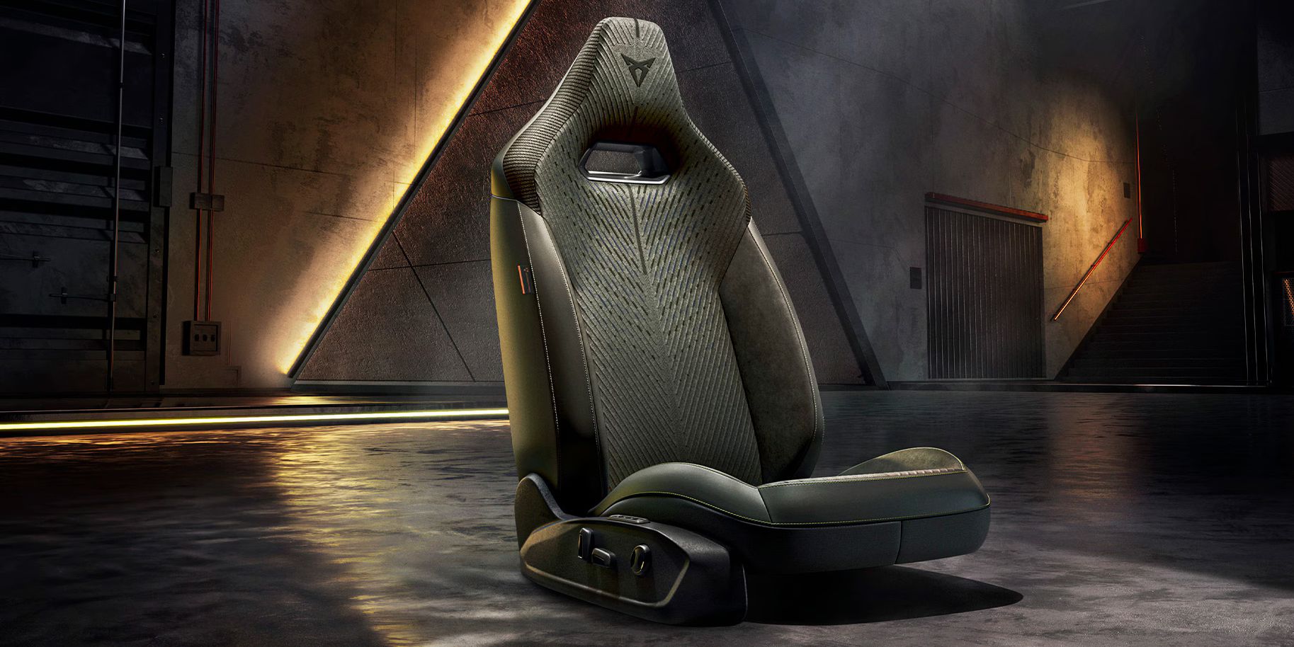 Vista interior detalhada dos estofos e dos bancos do novo CUPRA Leon sportstourer