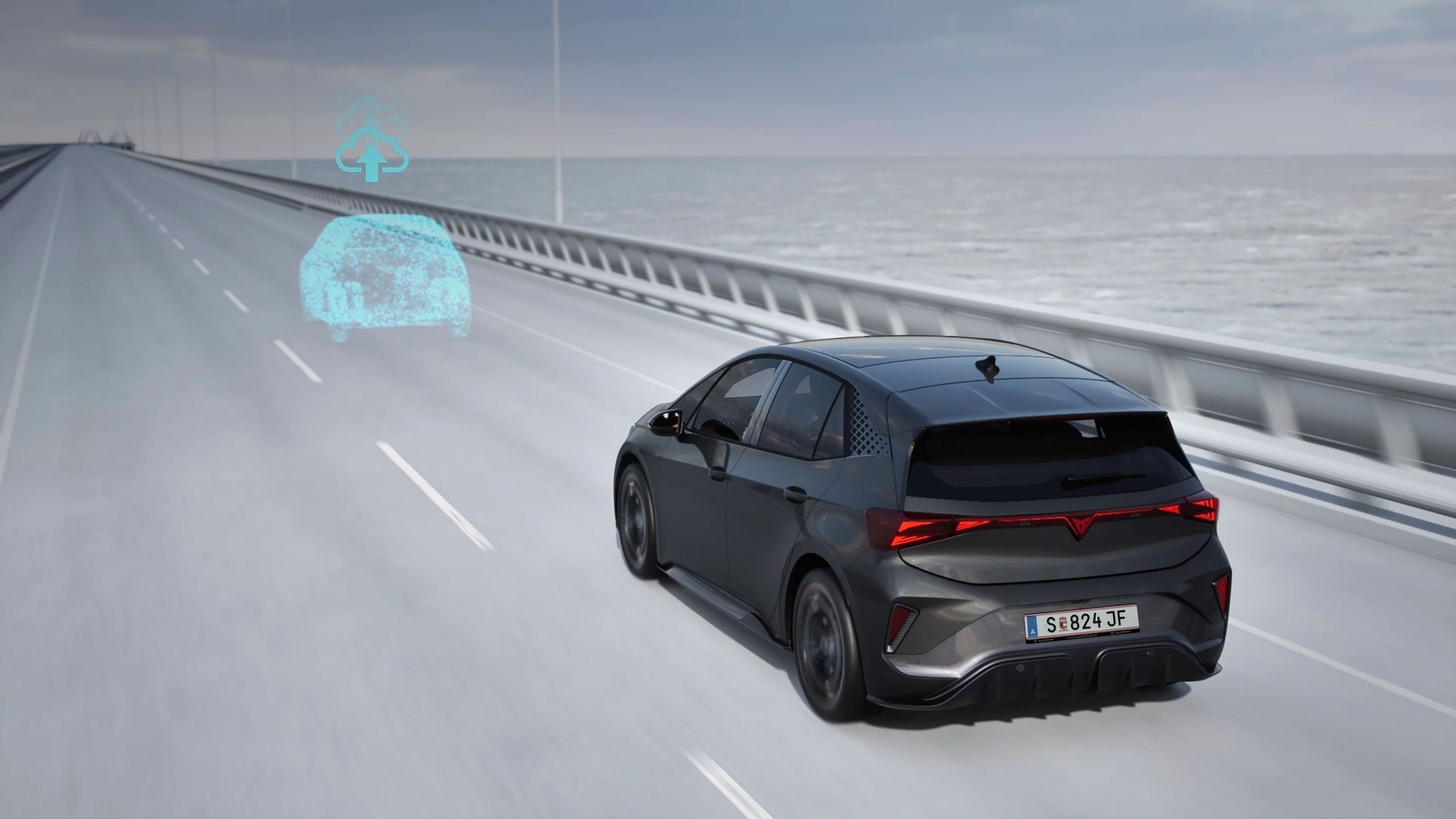 CUPRA Born VZ com a funcionalidade Travel Assist 3.0 para uma condução semi-autónoma.