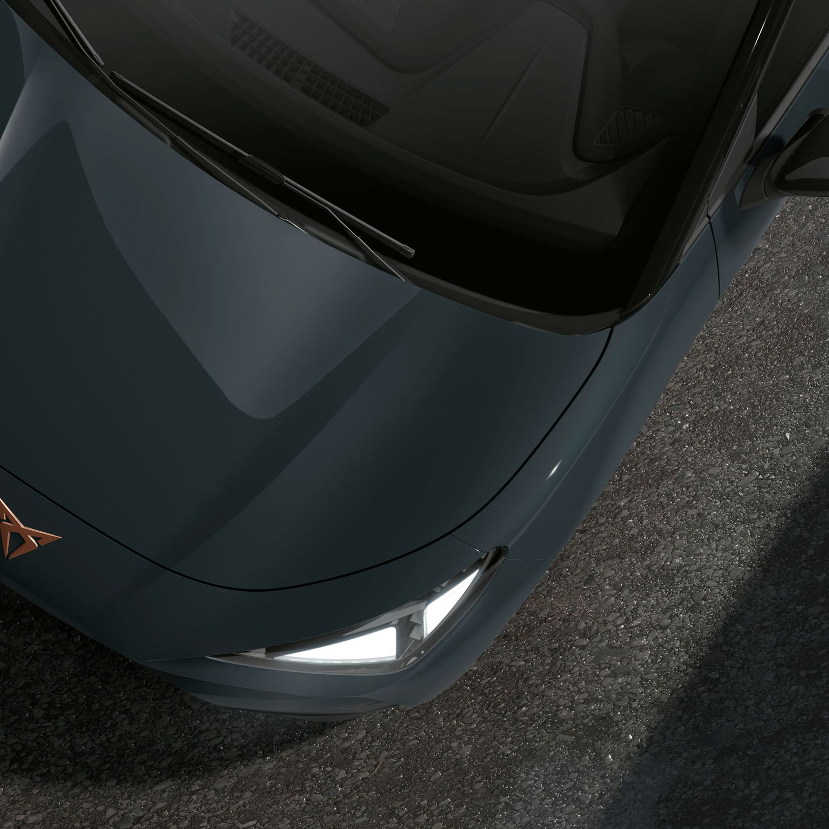 CUPRA Raval na cor Azul Fiord