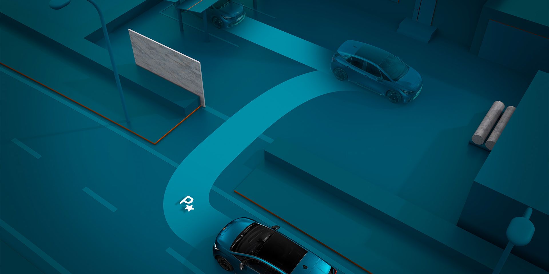 CUPRA Born Sistema de segurança Inteligent Park Assist 