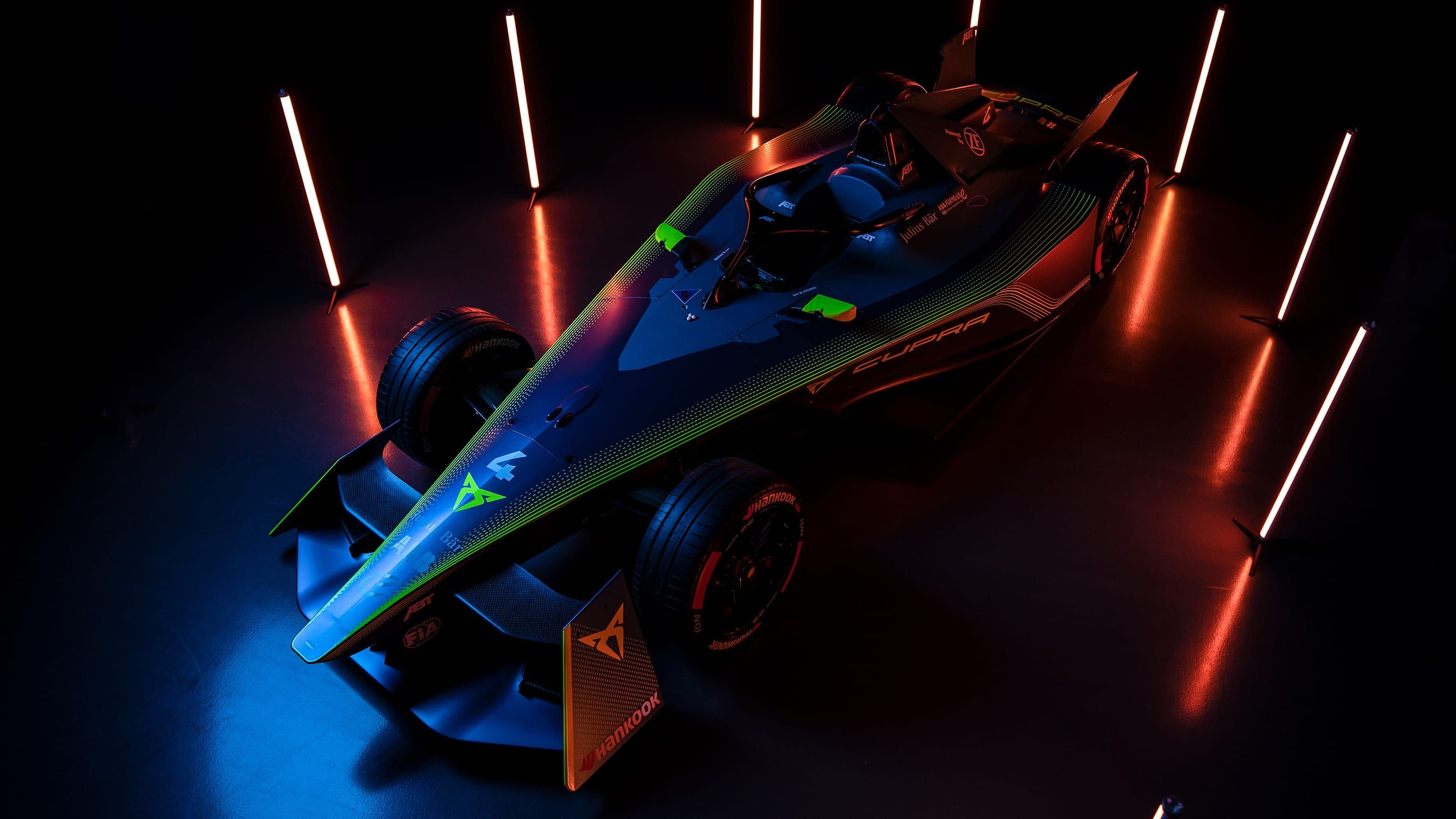 vista do carro cupra formula e 