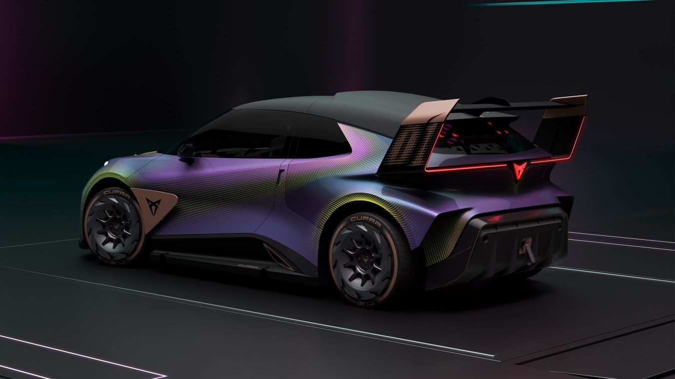 CUPRA UrbanRebel concept car ¾ vista traseira