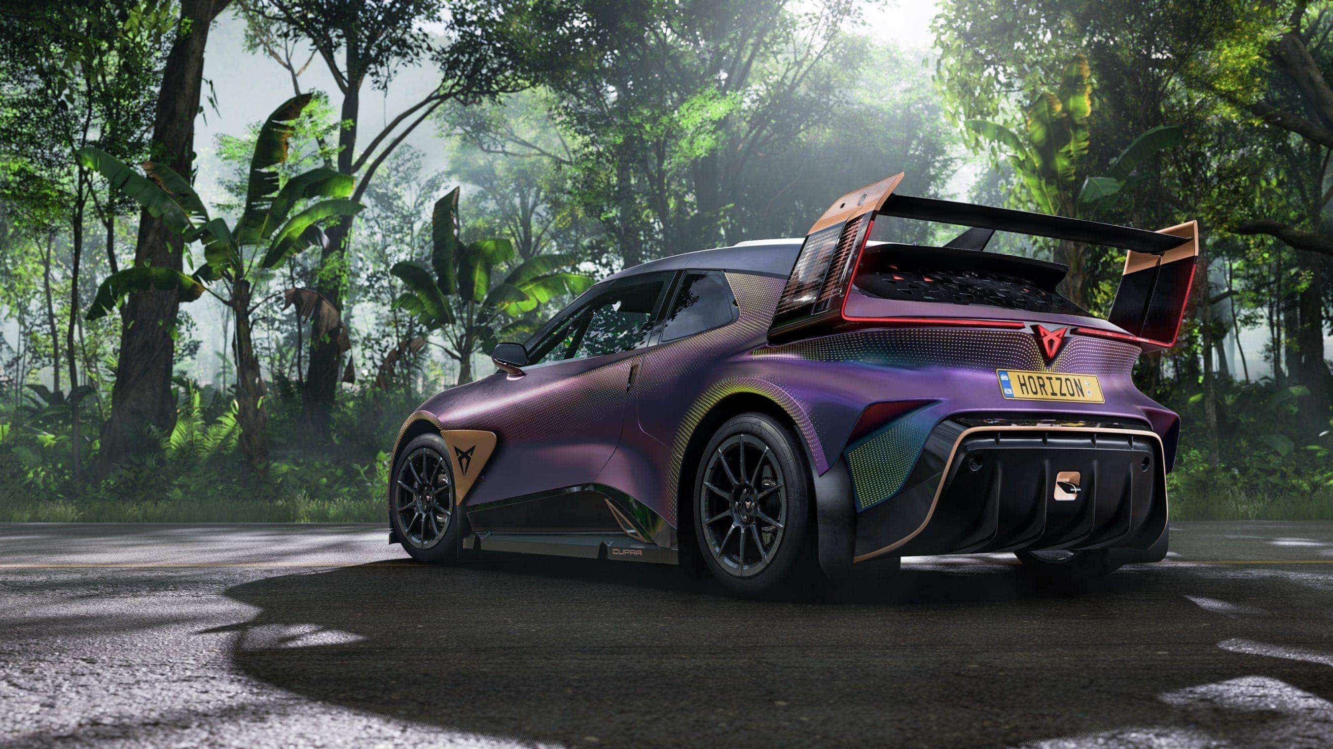 vista traseira do cupra UrbanRebel racing concept	