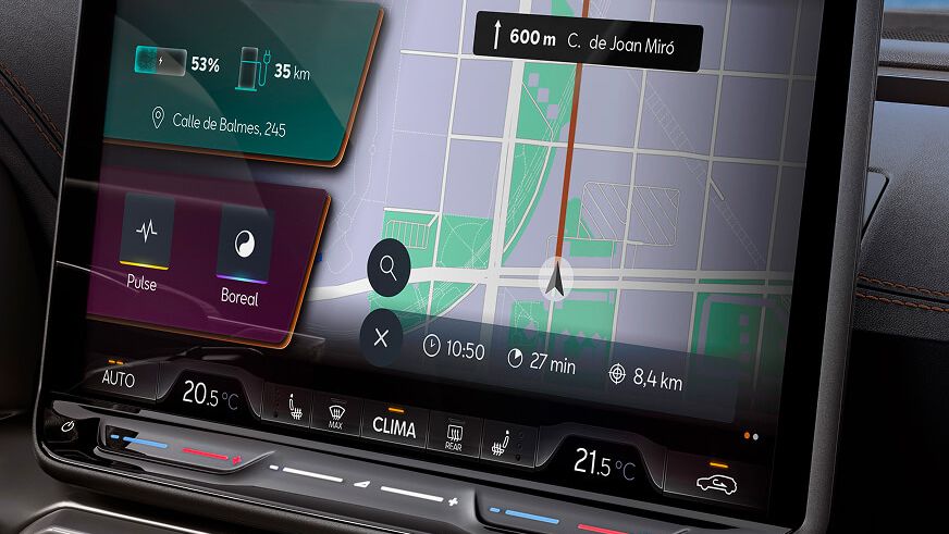 online infotainment rota e destino