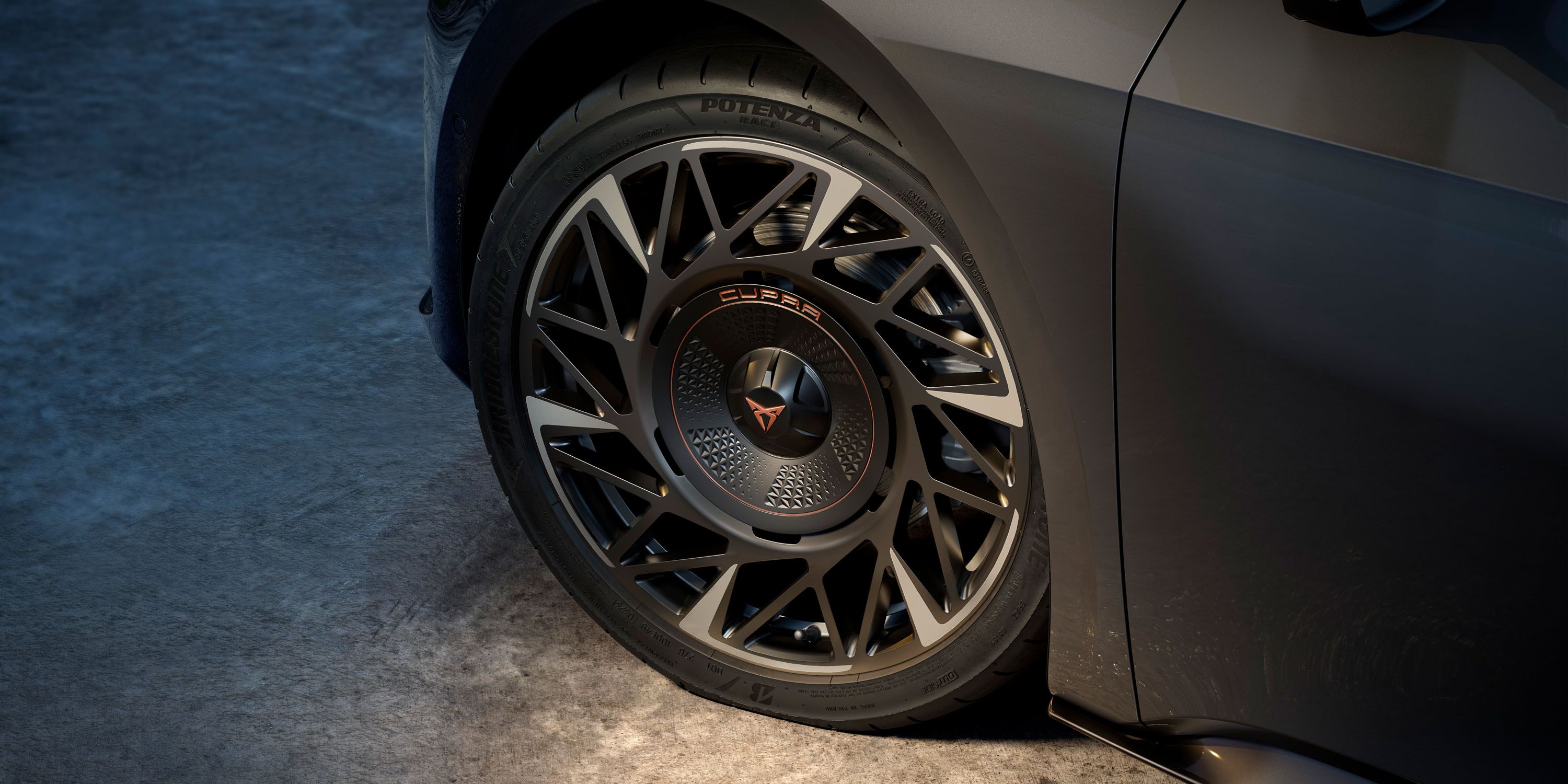 antes forjadas CUPRA Born Tornado de 20 polegadas