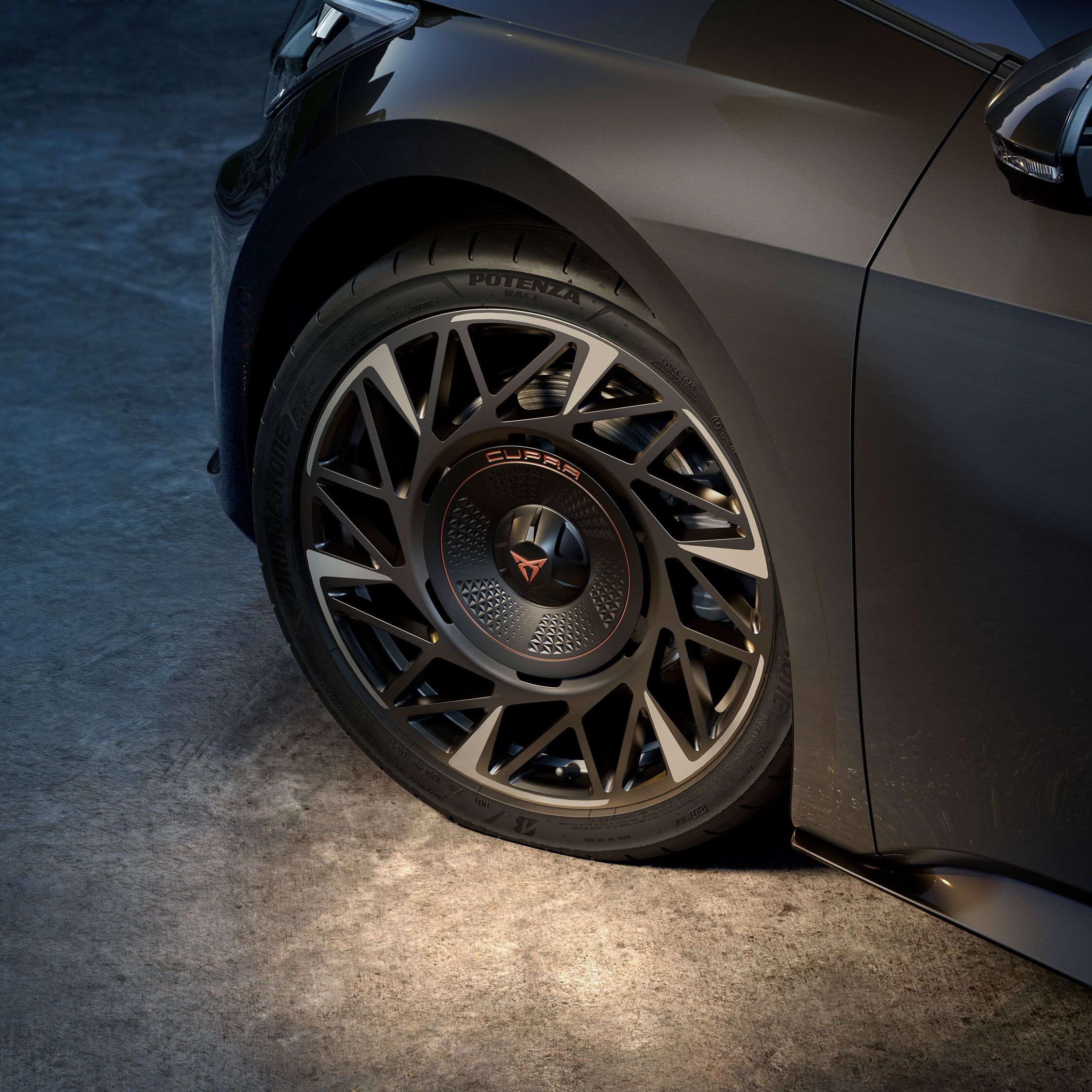 antes forjadas CUPRA Born Tornado de 20 polegadas