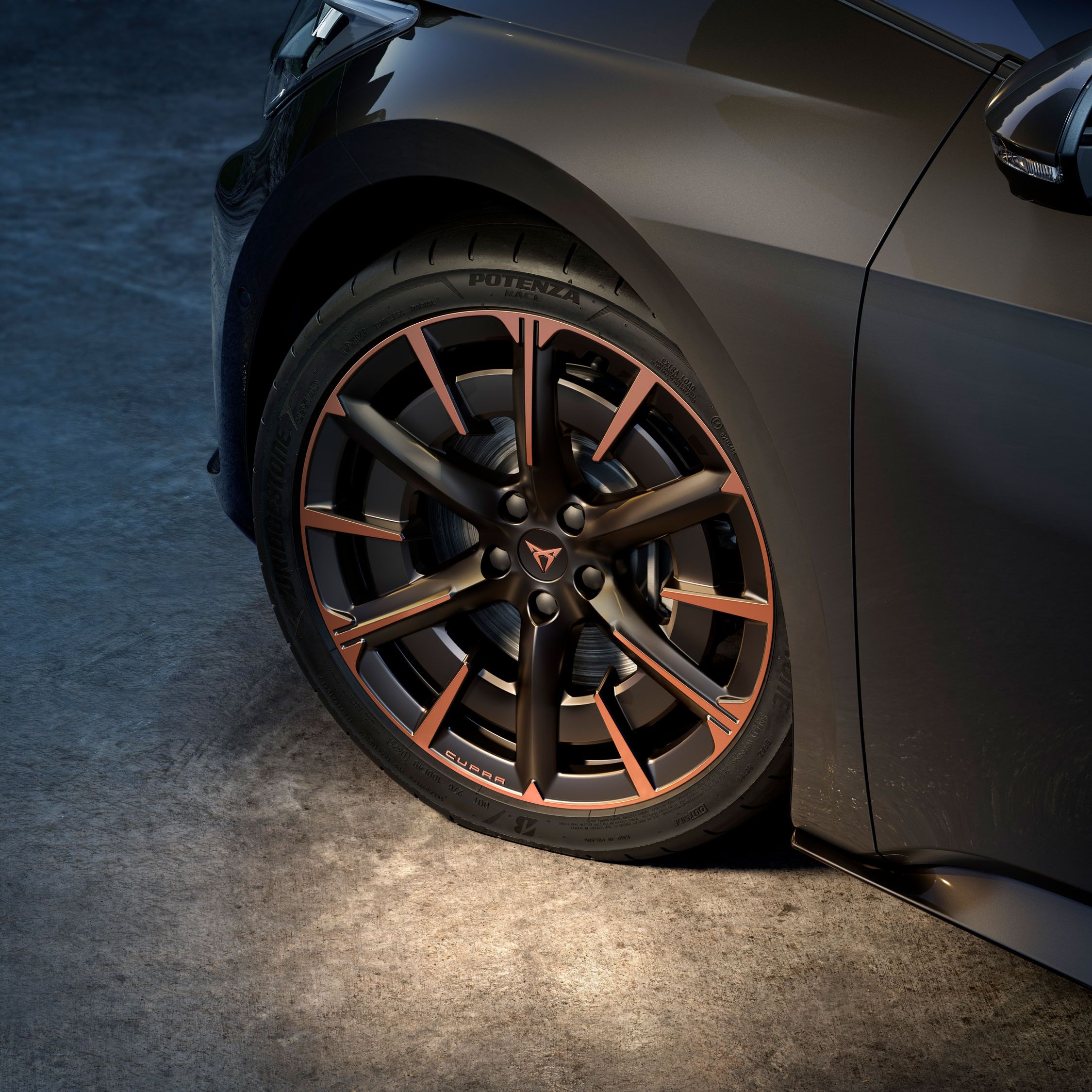 Jantes de liga leve CUPRA Born Firestorm Copper de 20 polegadas